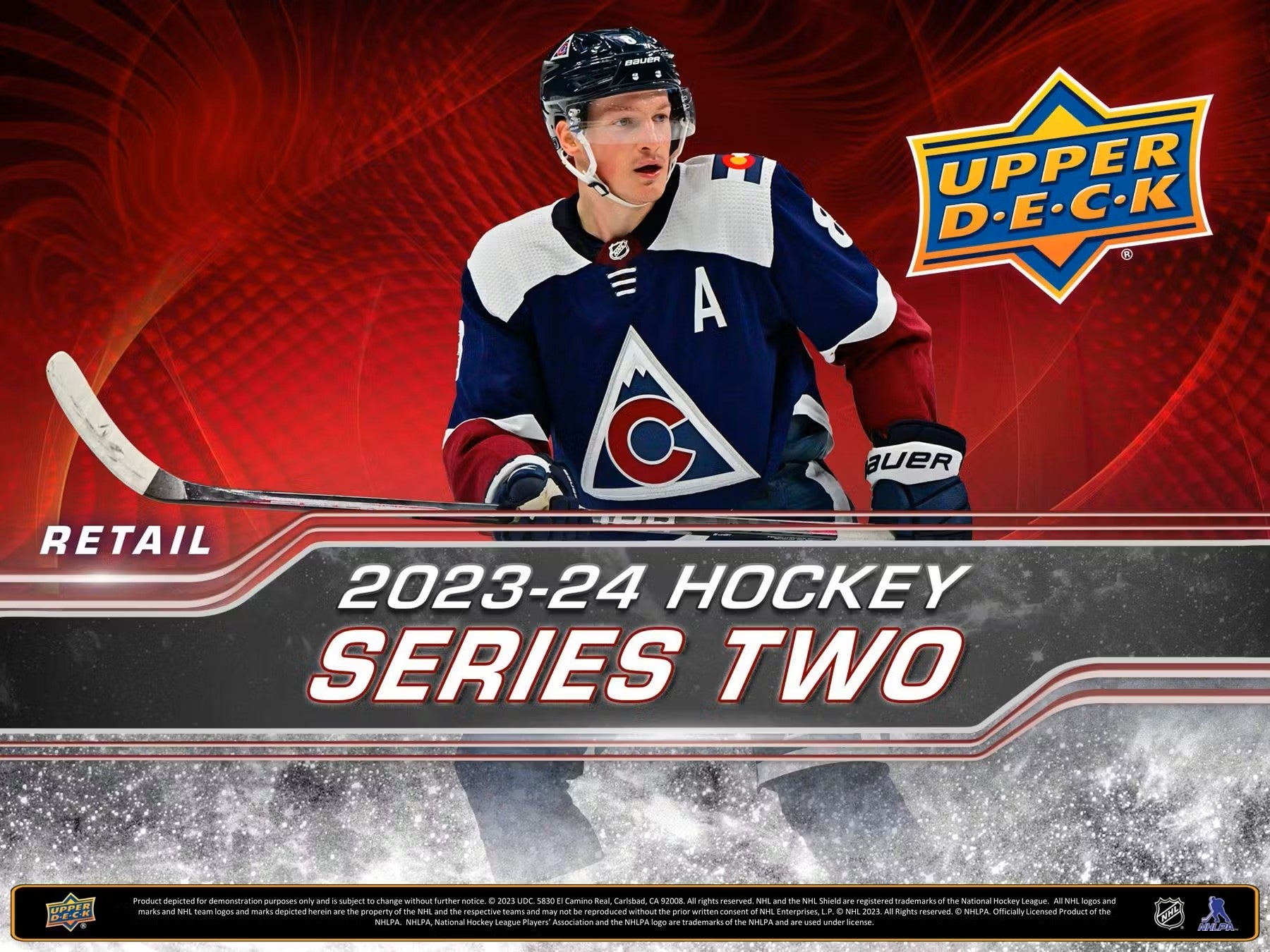 2023 24 upper deck series 1 hockey tin box