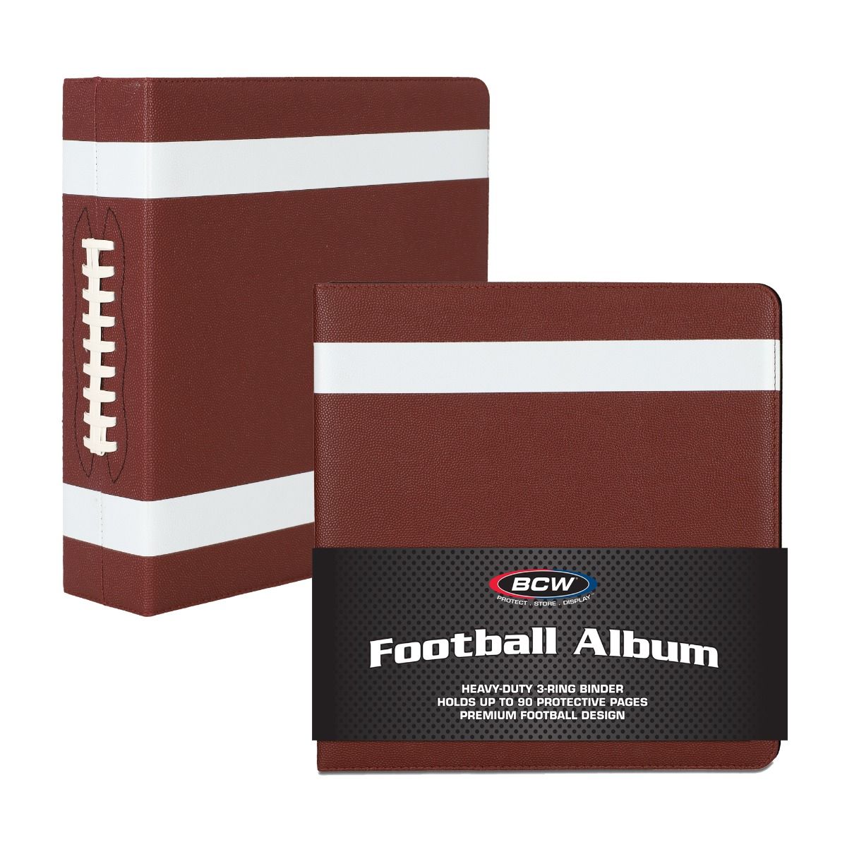 BCW - Album/Binder/Portfolio - 3'' Premium Brown - Football