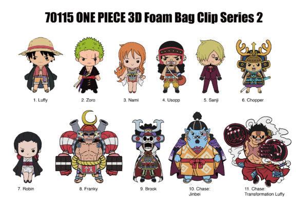 One Piece - Series 2 - 3D Foam Figural Bag Clip - Hobby Champion Inc