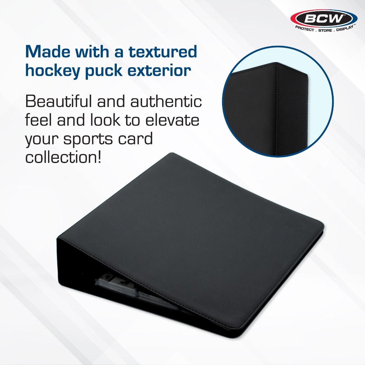 BCW - Album/Binder/Portfolio - 3'' Premium Black - Hockey