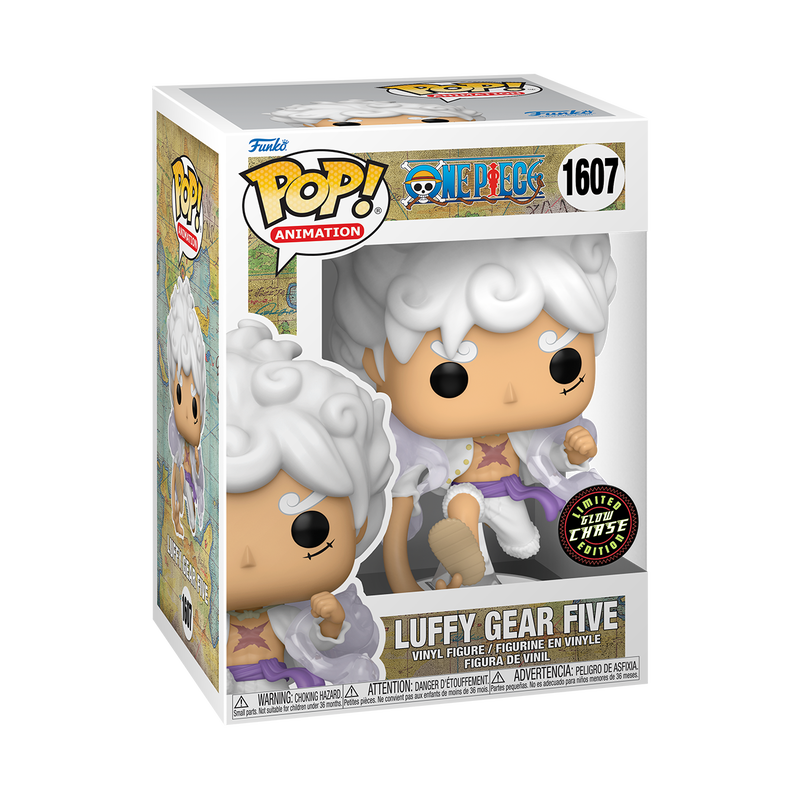 Pop! Animation - One Piece - Luffy Gear Five - #1607 - Glow In The Dark & LIMITED CHASE Edition