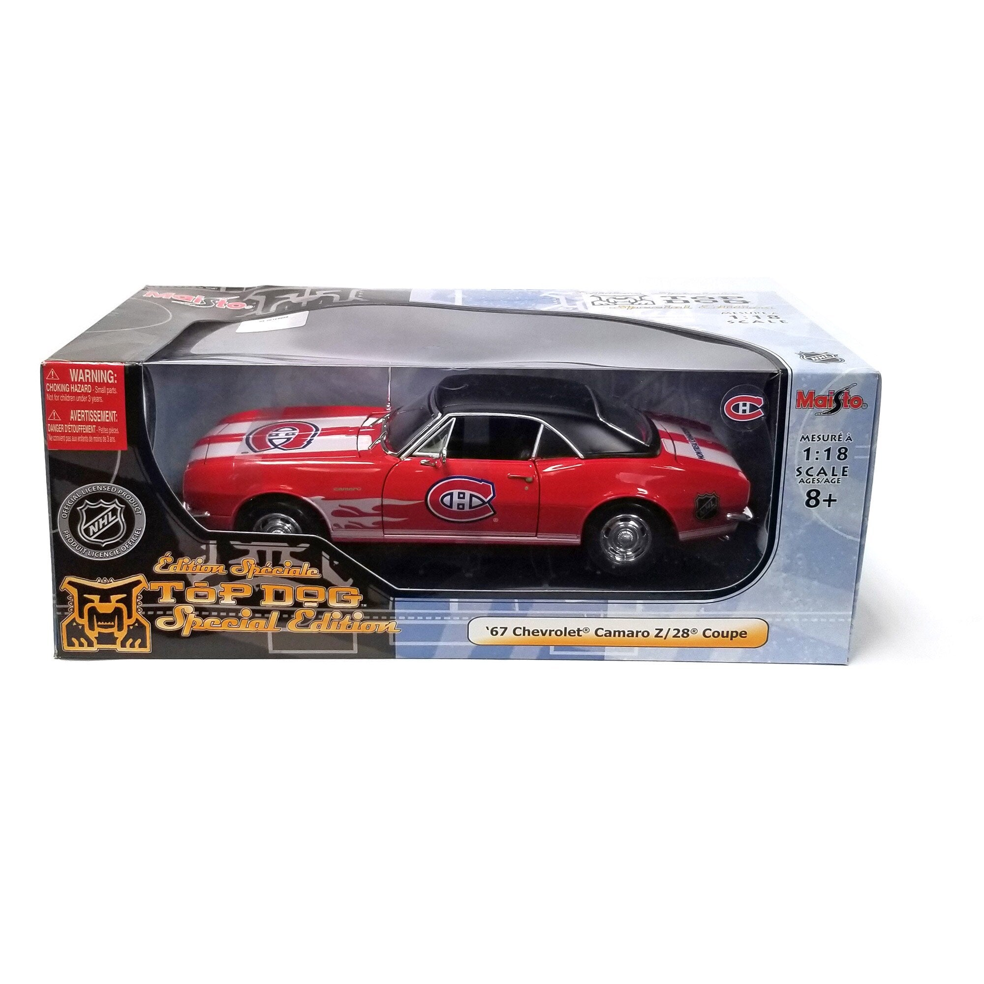 Diecast - Maisto - 1:18 Scale - 1967 Chevrolet Camaro Z/28 Coupe - NHL Montreal Canadiens - 0
