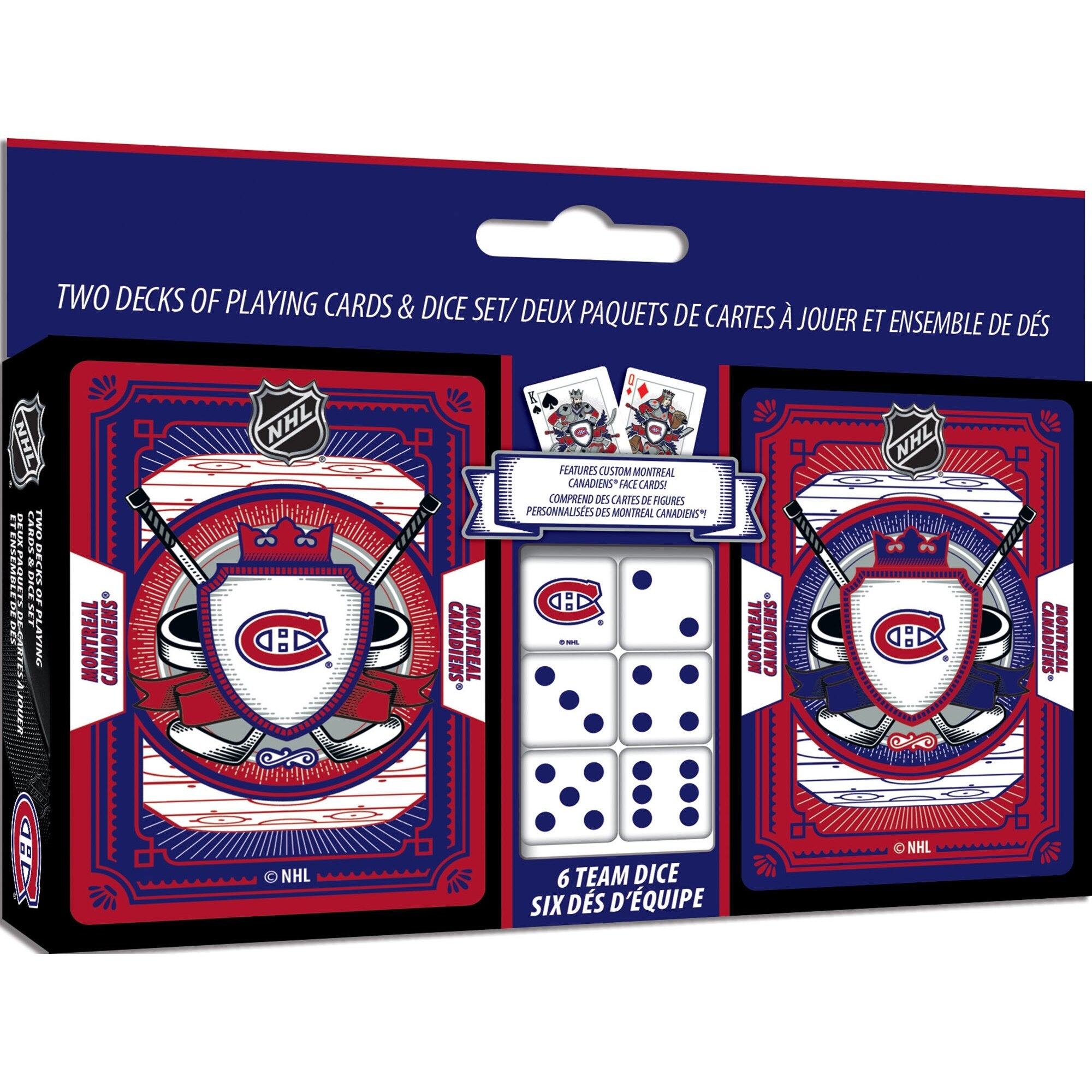 Hockey - Playing Cards & Dice Set - NHL Montreal Canadiens