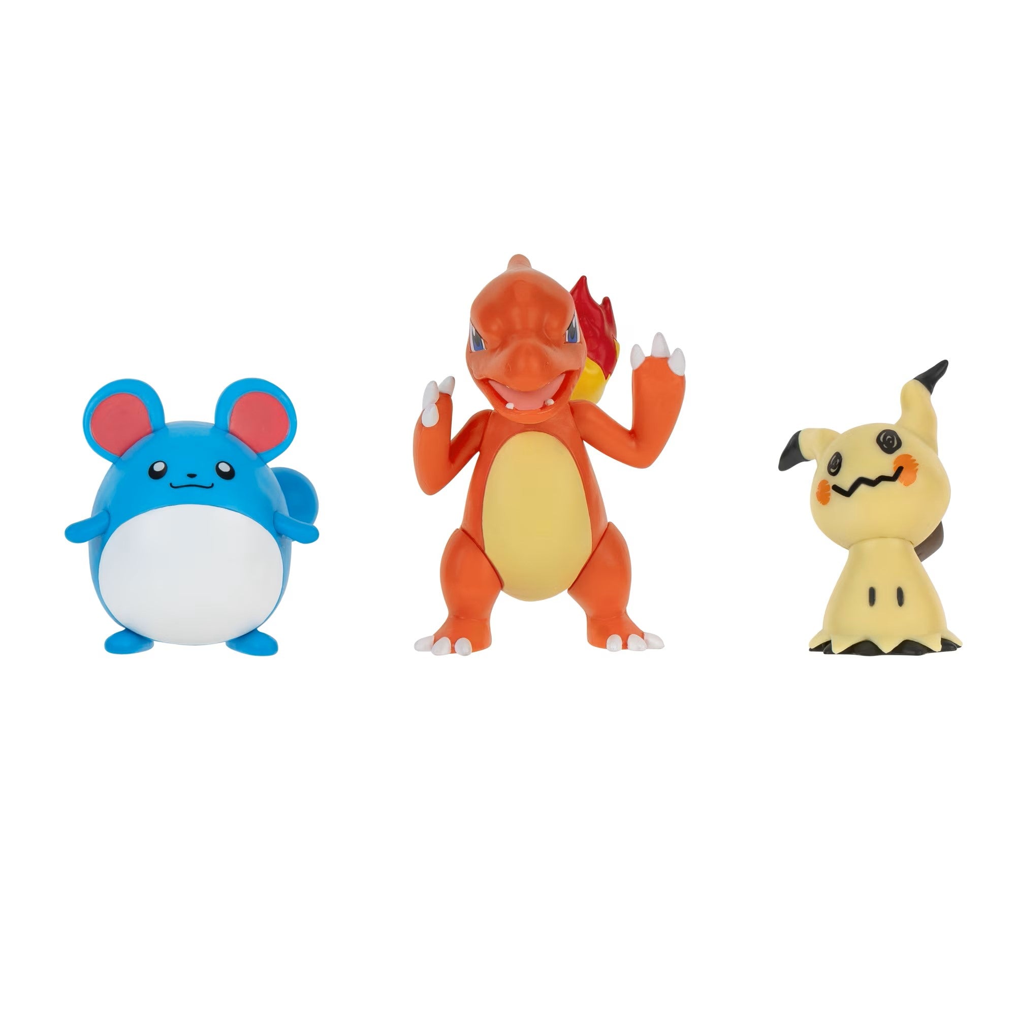 Pokemon Figurine - Battle Figure Set - Mimikyu, Charmeleon & Marill - Jazwares - 0