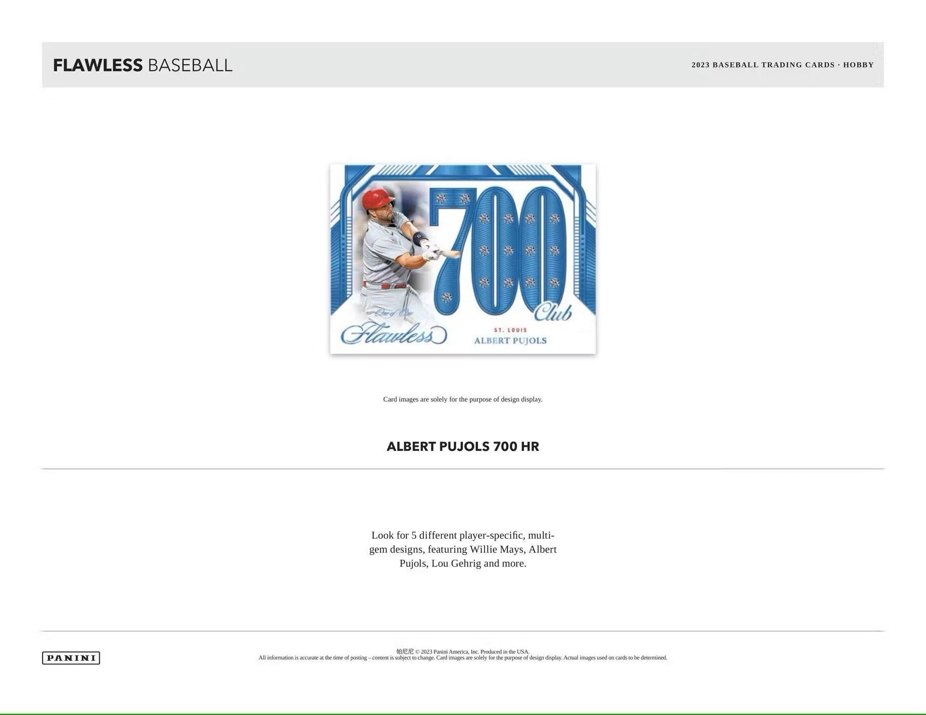 Baseball - 2023 - Panini Flawless - Hobby Box (10 Cards) - Hobby Champion Inc