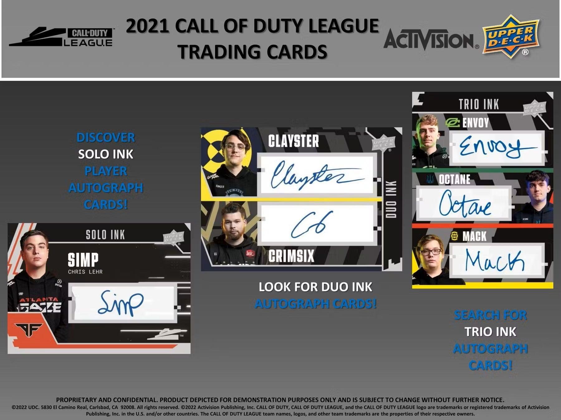 Call Of Duty - 2021 - Upper Deck Hobby Box (10 Packs) - Hobby Champion Inc