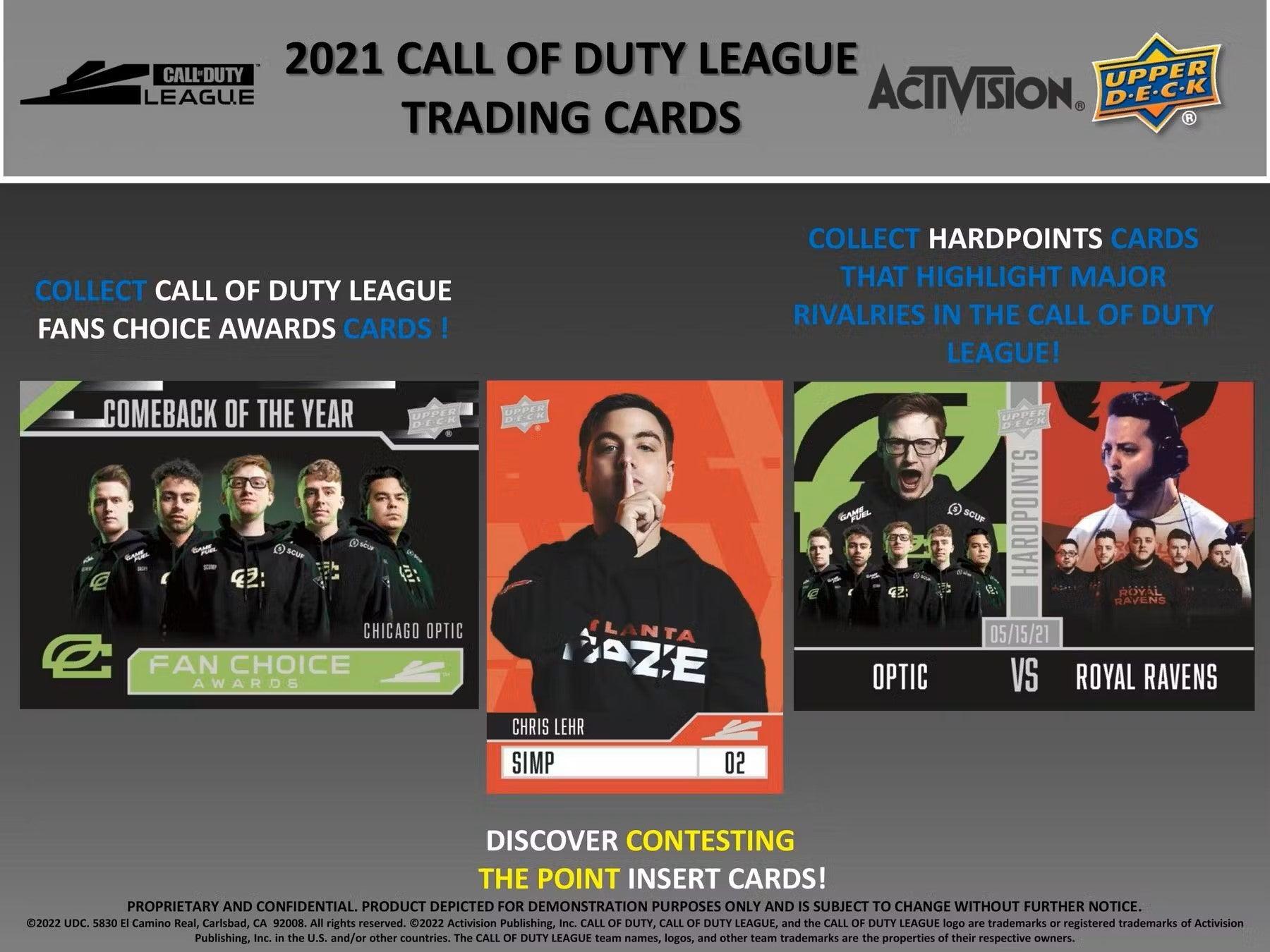 Call Of Duty - 2021 - Upper Deck Hobby Pack (15 Cards) - Hobby Champion Inc