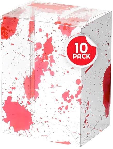 Plastic Protector for Standard Size (4 Inches) Funko Pop! - Blood Splatter - 0.40mm Thick - Pack of 10 unit - Hobby Champion Inc