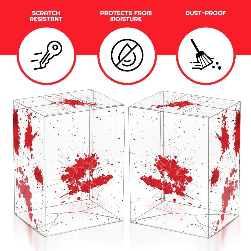 Plastic Protector for Standard Size (4 Inches) Funko Pop! - Red Blood With Bullet Holes - 0.40mm Thick - 1 unit - Hobby Champion Inc