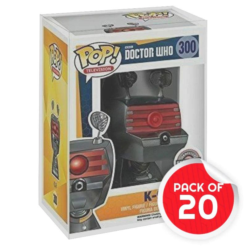 EVORETRO - Plastic Protector for Standard Size Funko Pop! (Qty:20) - 0.45mm Thick - Hobby Champion Inc