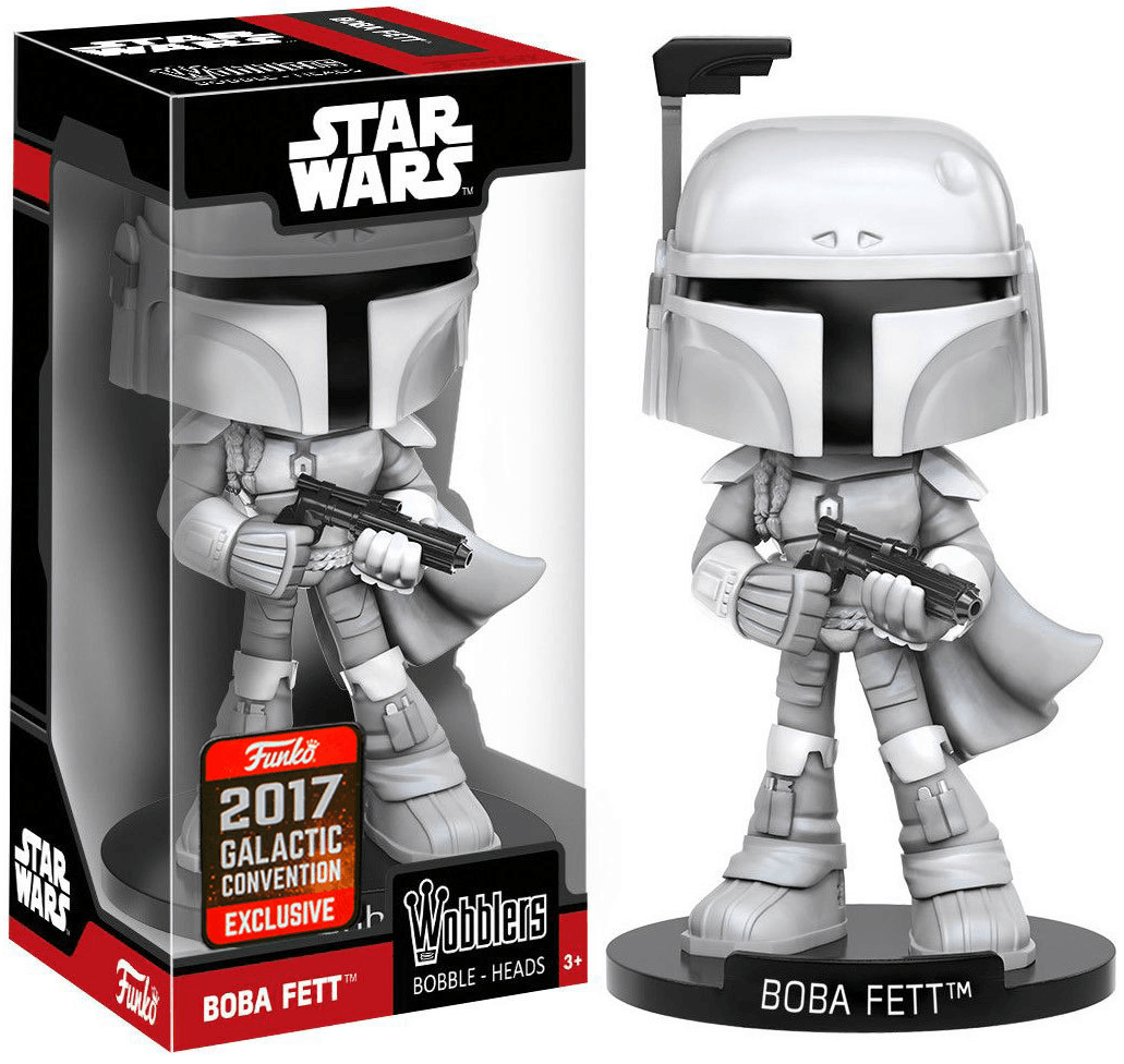 Funko Wobblers - Star Wars - Boba Fett (Prototype) - EXCLUSIVE 2017 Galactic Convention - Hobby Champion Inc