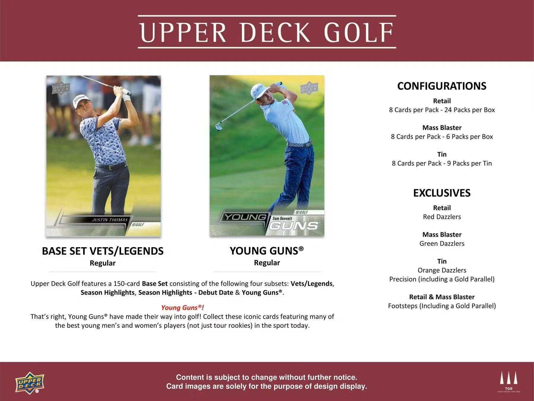 Golf - 2024 - Upper Deck - Blaster Box (6 Packs) - Hobby Champion Inc
