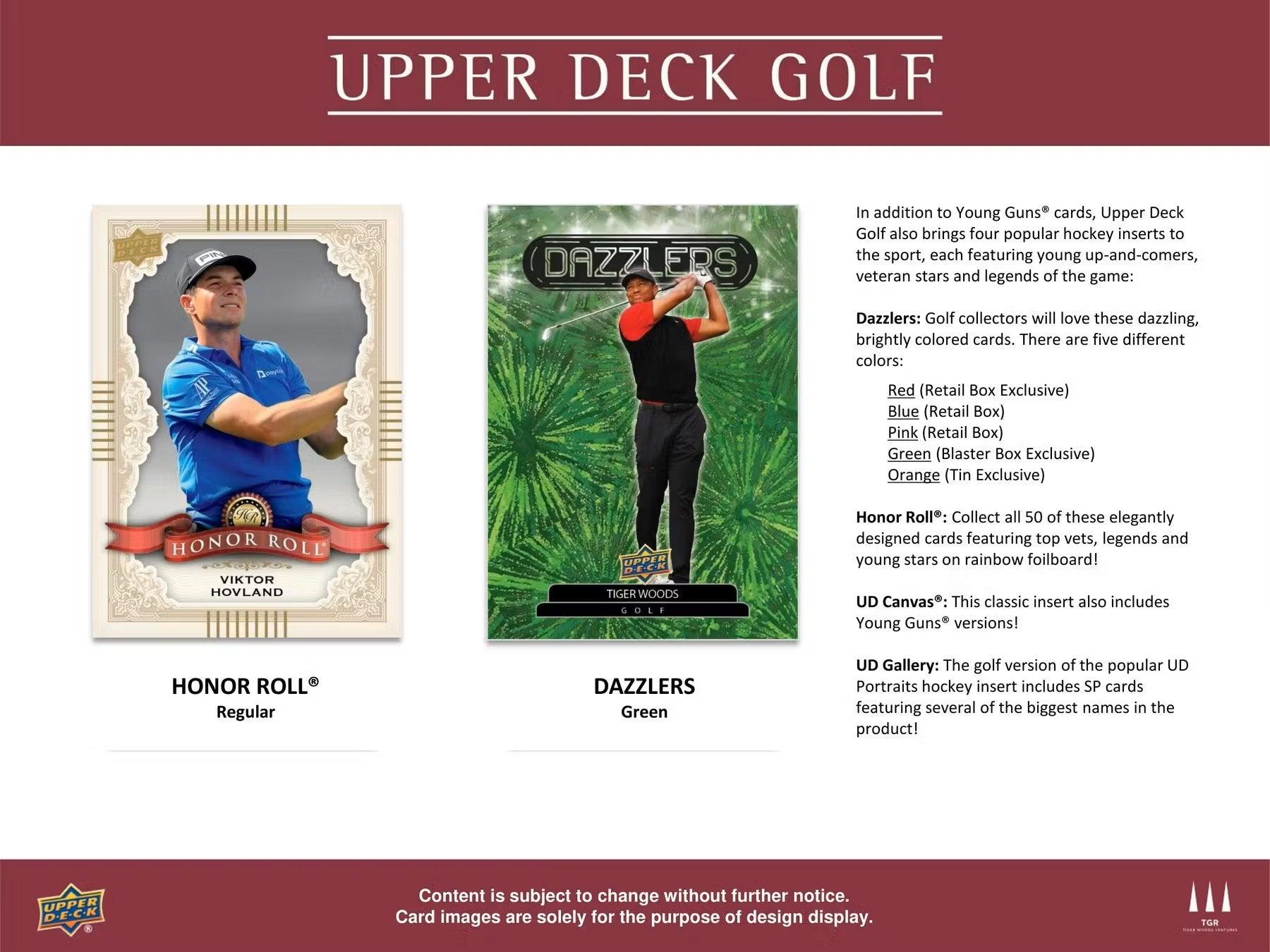 Golf - 2024 - Upper Deck - Tin Box (9 Packs) - Hobby Champion Inc