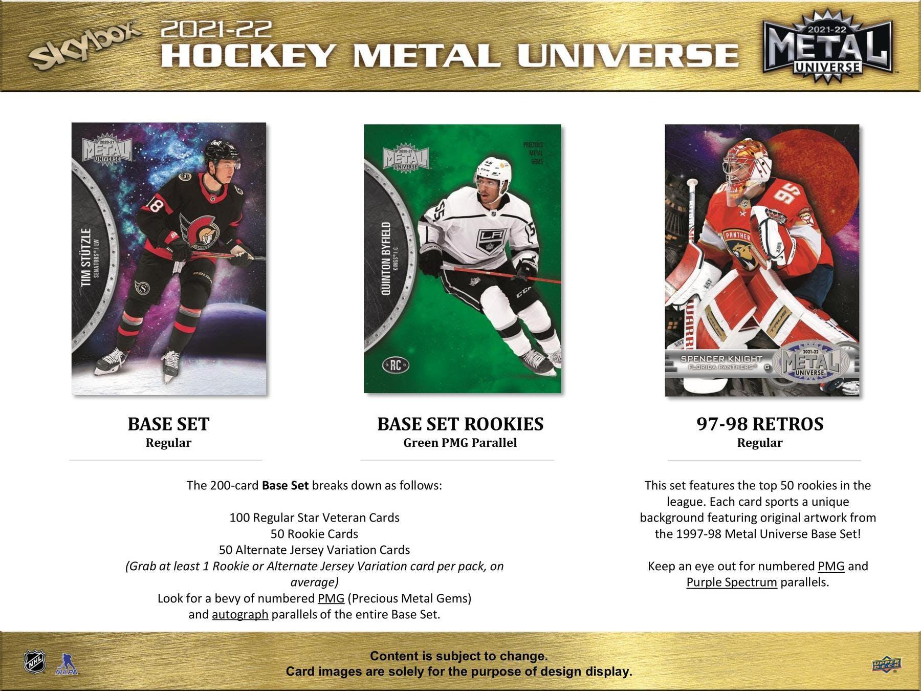 Hockey - 2021/22 - Upper Deck Skybox Metal Universe - Hobby Pack (7 Cards) - Hobby Champion Inc