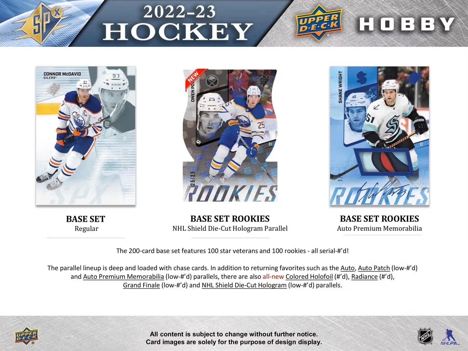 Hockey - 2022/23 - SPx - Hobby Box (5 Cards) - Hobby Champion Inc
