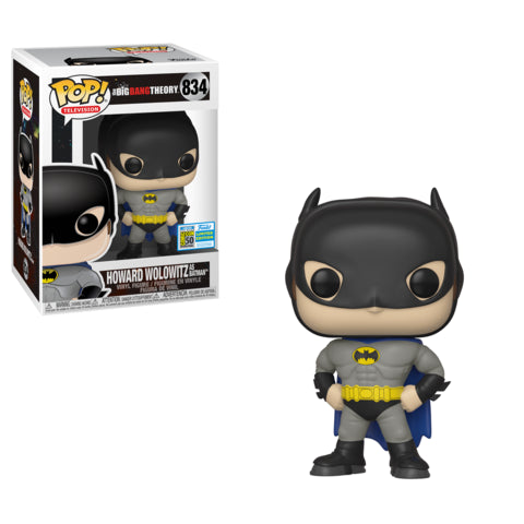 Pop! Television - The Big Bang Theory - Howard Wolowitz As Batman - #834 - 2019 San Diego Comic Con EXCLUSIVE