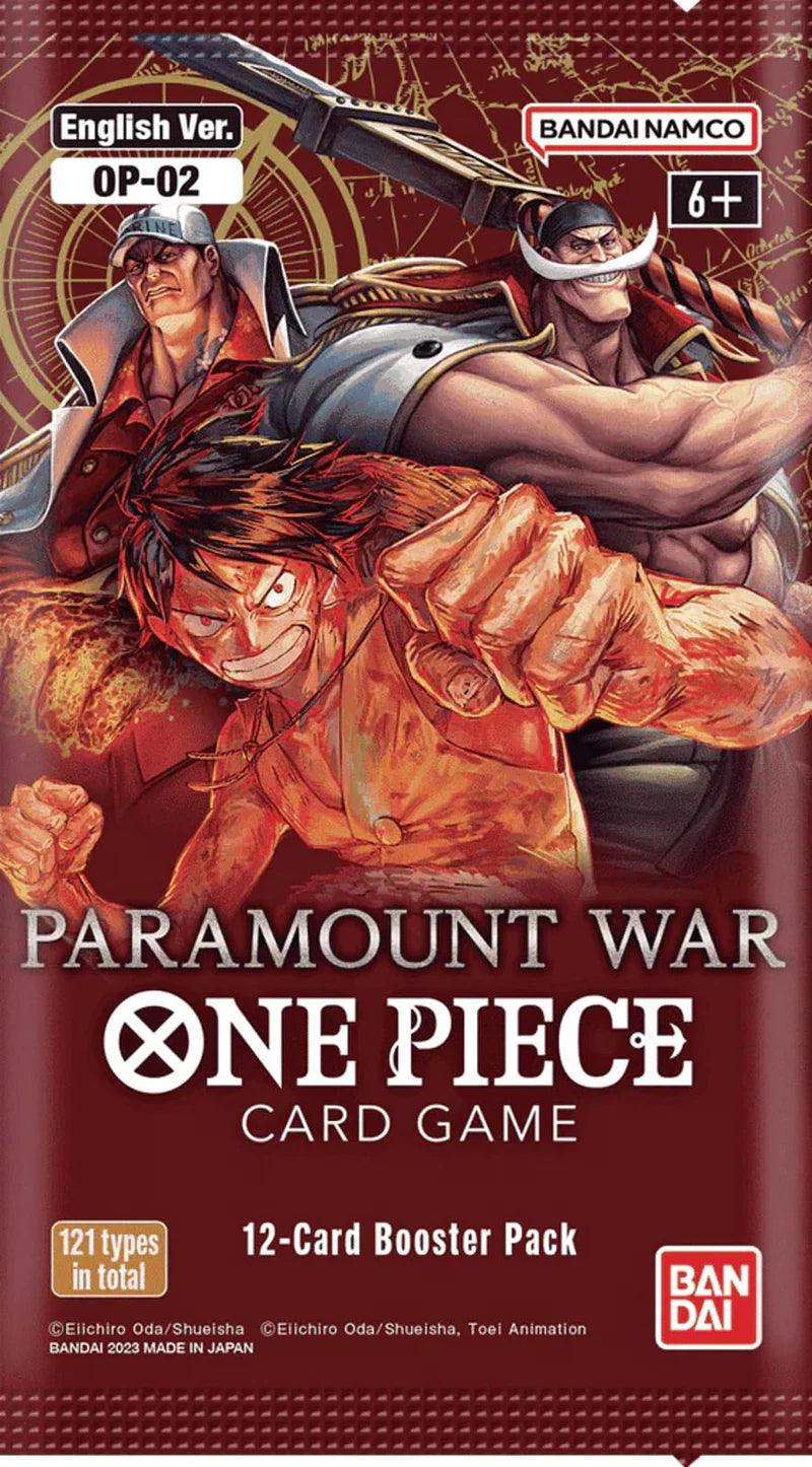 One Piece - OP-02 - Paramount War - Booster Pack (12 Cards) - Hobby Champion Inc