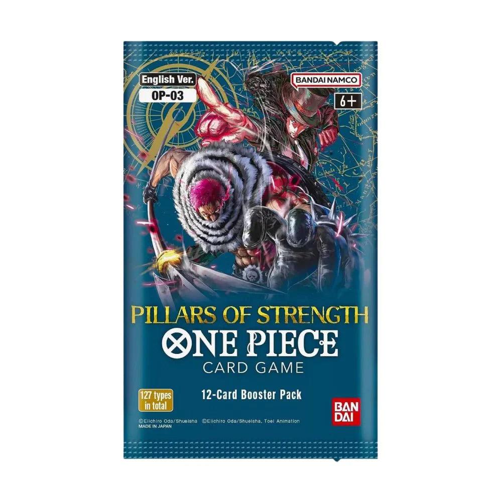 One Piece - OP-03 - Pillars of Strength - Booster Pack (12 Cards) - Hobby Champion Inc
