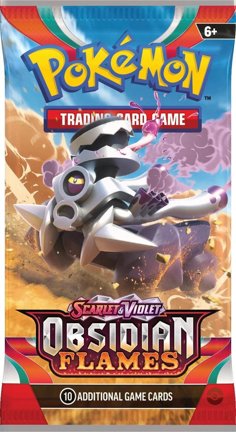 Pokemon Booster Pack (10 Cards) - Scarlet & Violet - Obsidian Flames - Hobby Champion Inc