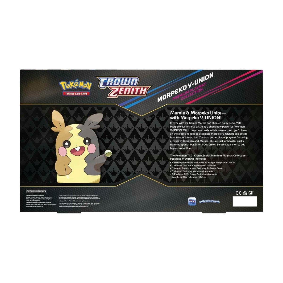Pokemon Box - Premium Playmat Collection - Crown Zenith - Morpeko V-UNION - Hobby Champion Inc