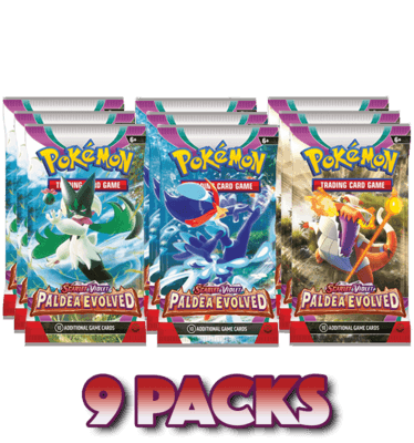 Pokemon Elite Trainer Box (ETB) - Scarlet & Violet - Paldea Evolved - Sprigatito, Fuecoco & Quaxly on Cover - Hobby Champion Inc