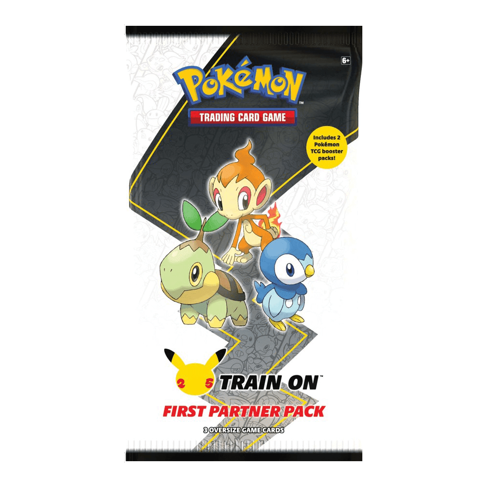 Pokemon First Partner Pack (2 Booster Packs & 3 Jumbo Cards) - Sinnoh (Featuring Turtwig, Chimchar & Piplup) - Hobby Champion Inc