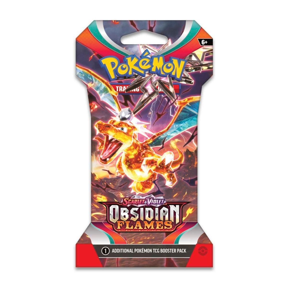 Pokemon Sleeved Booster Pack (10 Cards) - Scarlet & Violet - Obsidian Flames - Hobby Champion Inc