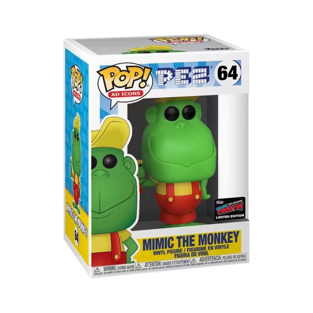 Pop! Ad Icons - Pez - Mimic The Monkey - #64 - 2019 New York Comic Con EXCLUSIVE LIMITED Edition - Hobby Champion Inc