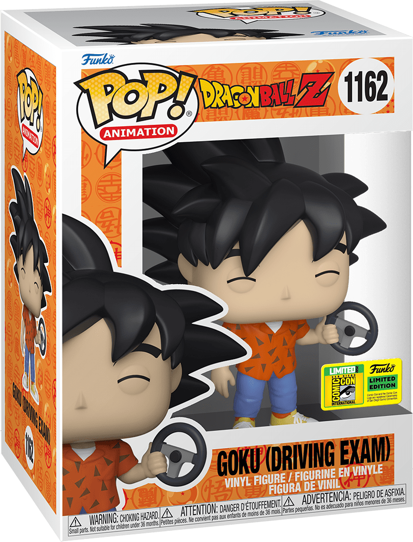 Pop! Animation - Dragon Ball Z - Goku (Driving Exam) - #1162 - 2022 San Diego Comic-Con EXCLUSIVE - Hobby Champion Inc