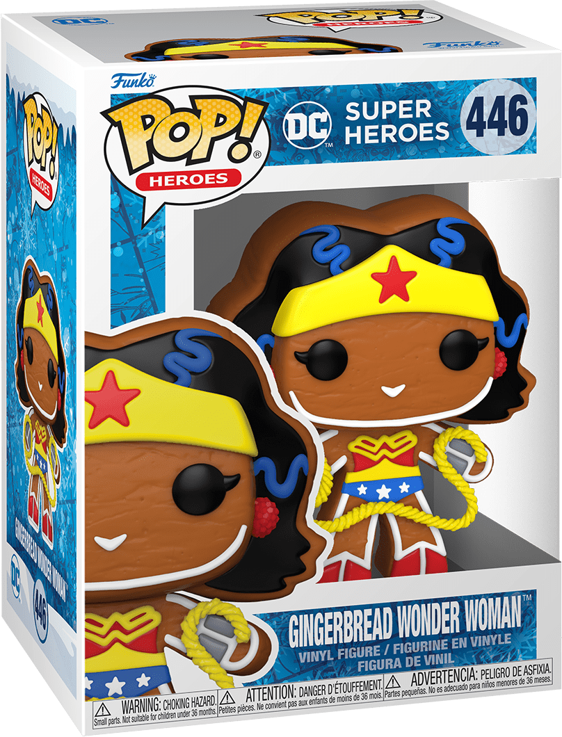 Pop! DC - Heroes - Christmas Holidays - Gingerbread Wonder Woman - #446 - Hobby Champion Inc