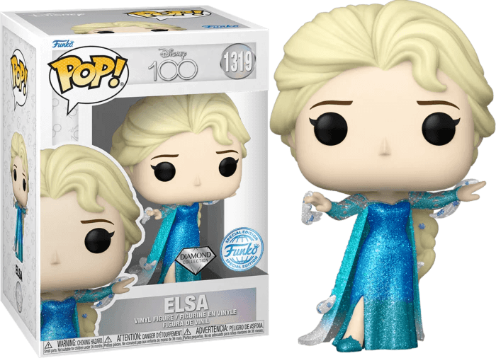 Pop! Disney - 100th Anniversary - Elsa - #1319 - DIAMOND Collection Funko SPECIAL Collection - Hobby Champion Inc