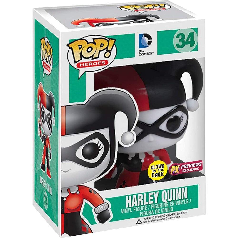 Pop! Heroes - DC Comics - Harley Quinn - #34 - Glow In The Dark & PX Previews EXCLUSIVE - Hobby Champion Inc