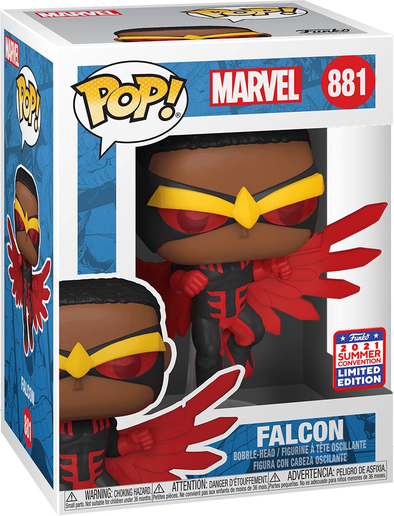 Pop! Marvel - Falcon - #881 - EXCLUSIVE 2021 Summer Convention LIMITED Edition - Hobby Champion Inc