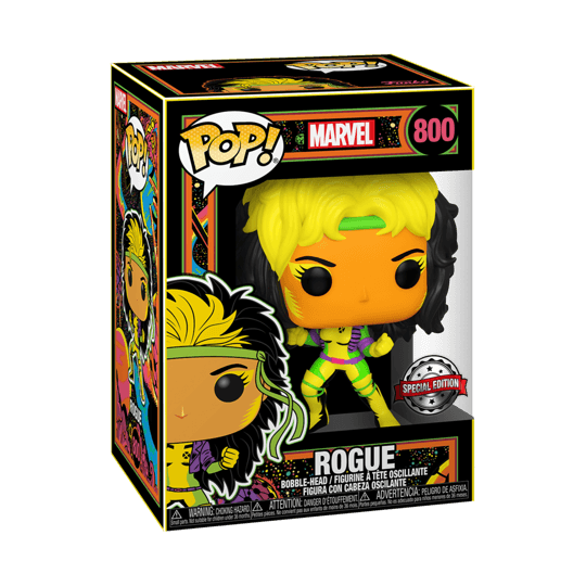 Pop! Marvel - Rogue - #800 - Black Light Glow & SPECIAL Edition - Hobby Champion Inc