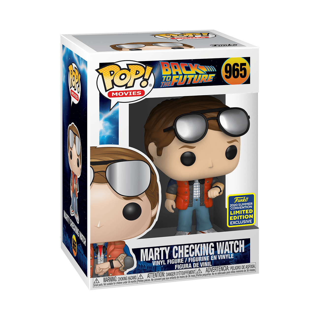 Pop! Movies - Back To The Future - #0965 Marty Checking Watch - 2020 Summer Convention LIMITED Edition EXCLUSIVE - Hobby Champion Inc