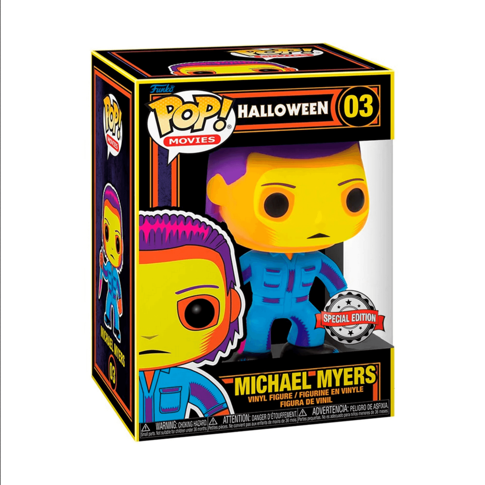 Pop! Movies - Halloween - Michael Myers - #03 - Black Light Glow & Funko SPECIAL Edition - Hobby Champion Inc