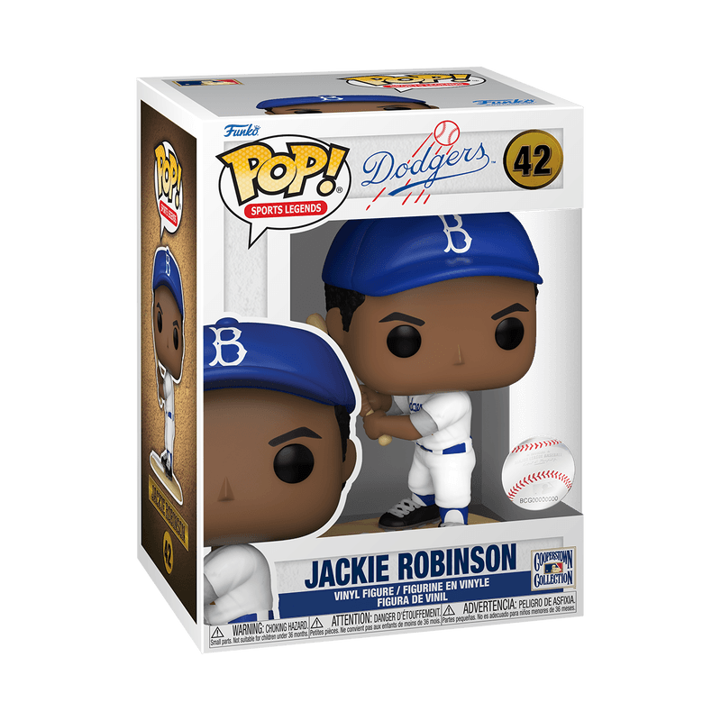 Pop! Sport Legends - Baseball - MLB Los Angeles Dodgers - Jackie Robinson - #42 - Hobby Champion Inc