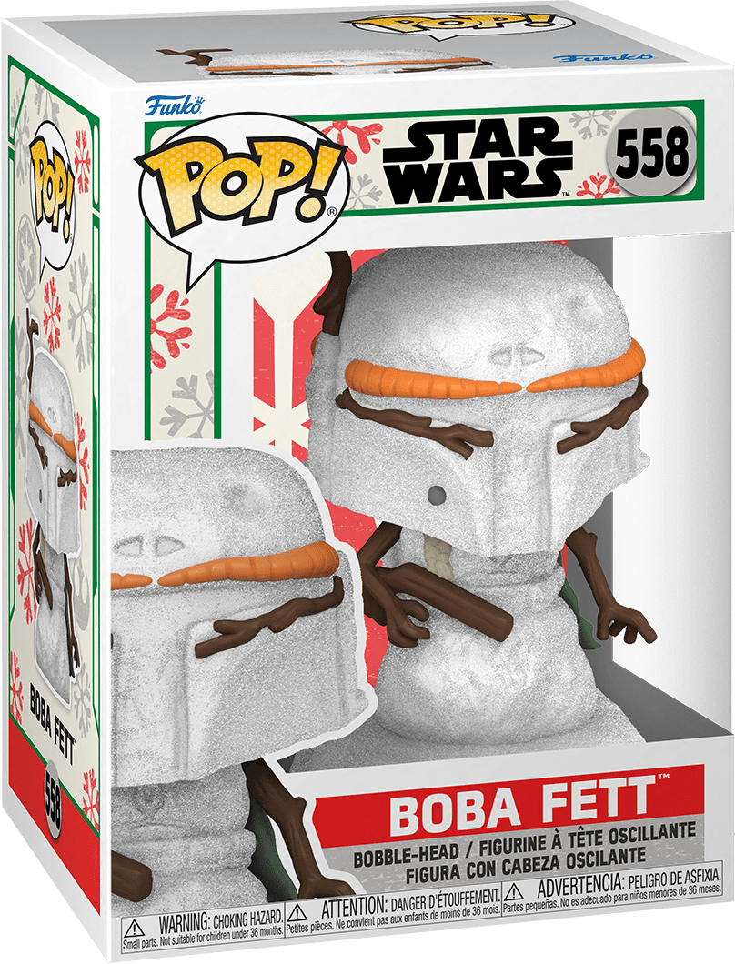 Pop! Star Wars - Christmas Holidays - Boba Fett - #558 - Hobby Champion Inc