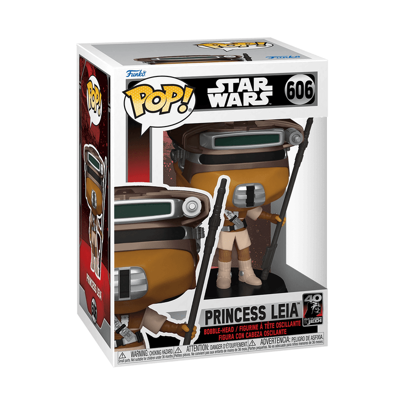 Pop! Star Wars - Return of the Jedi 40th Anniversary - Princess Leia - #606 - Hobby Champion Inc