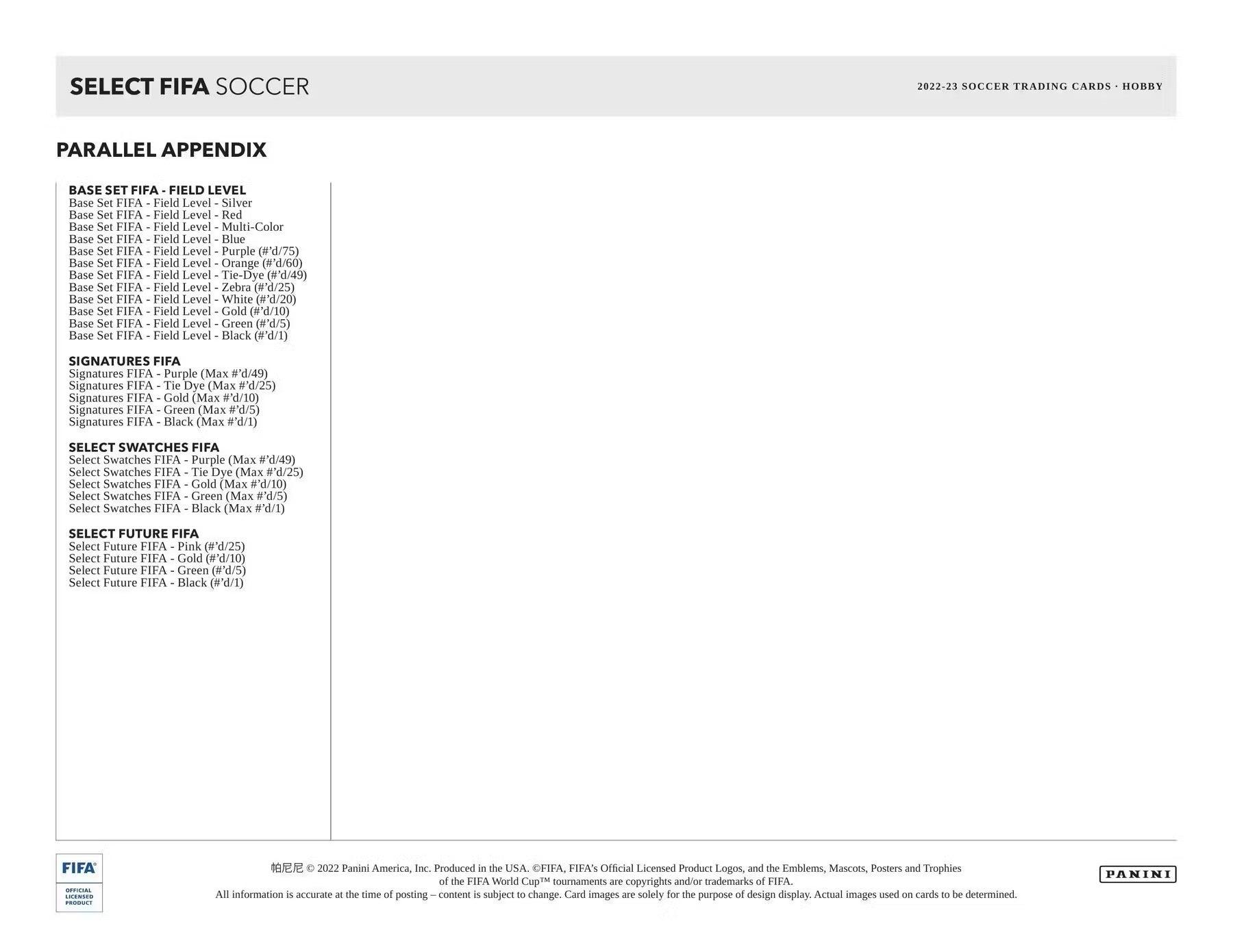 Soccer - 2022/23 - FIFA - Panini Select - Hobby Box (12 Packs) - Hobby Champion Inc