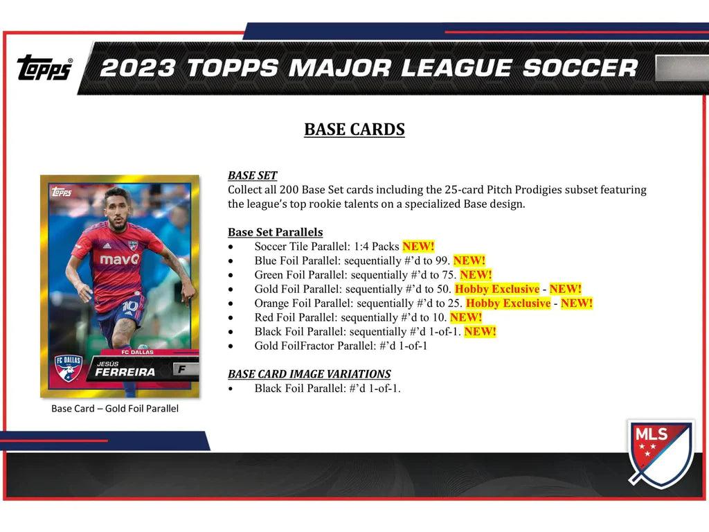 Soccer - 2023 - MLS (Major League Soccer) - Topps - Hobby Pack (8 Cards) - Hobby Champion Inc