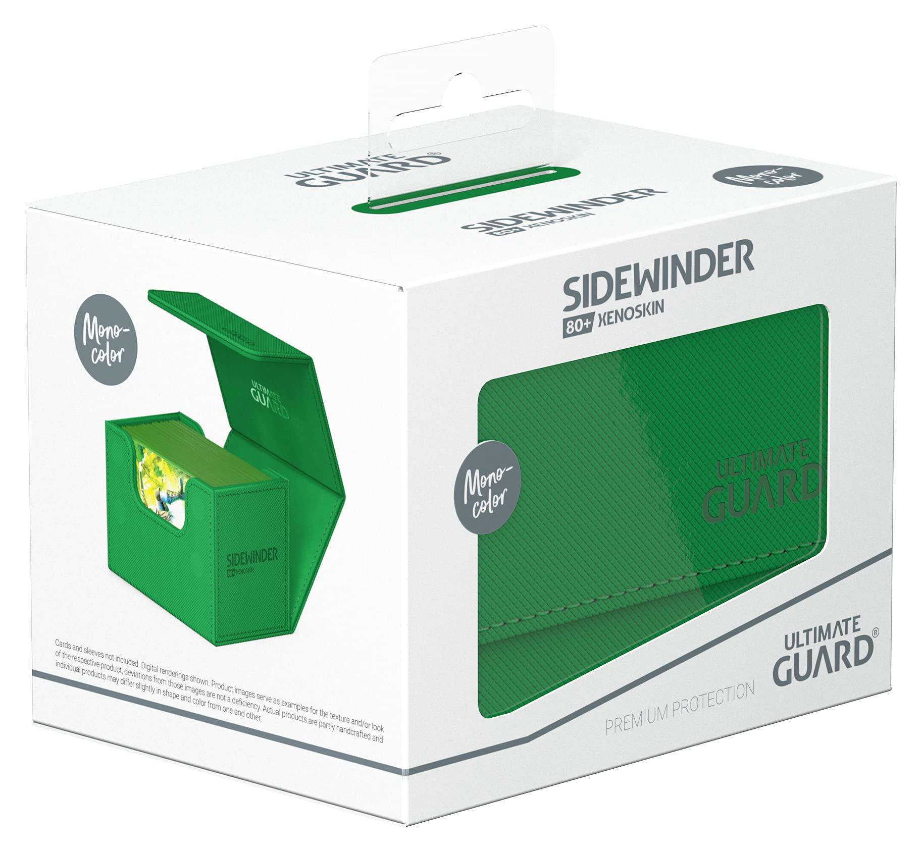 Ultimate Guard - Sidewinder 80+ Xenoskin - Monocolor Green - Hobby Champion Inc