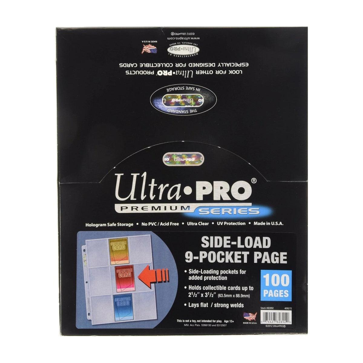Ultra PRO - 9 Pocket Side-Load Pages Box (100ct) for Standard Size Cards - Platinum Series - Hobby Champion Inc