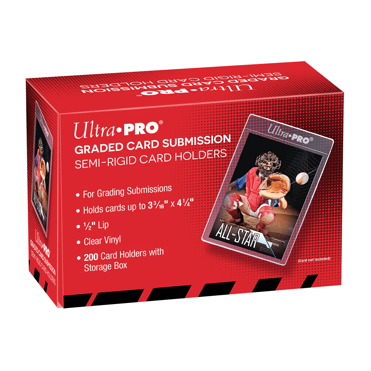 Ultra PRO - Semi-Rigid Card Holders - 3-3/16" x 4-1/4" - Qty:200 - Hobby Champion Inc