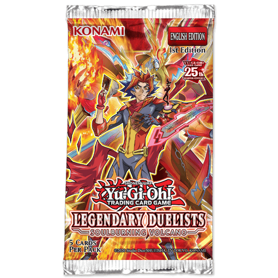 Yu-Gi-Oh! - Legendary Duelists: Soulburning Volcano - 1st Edition - Booster Pack (5 Cards) - Hobby Champion Inc