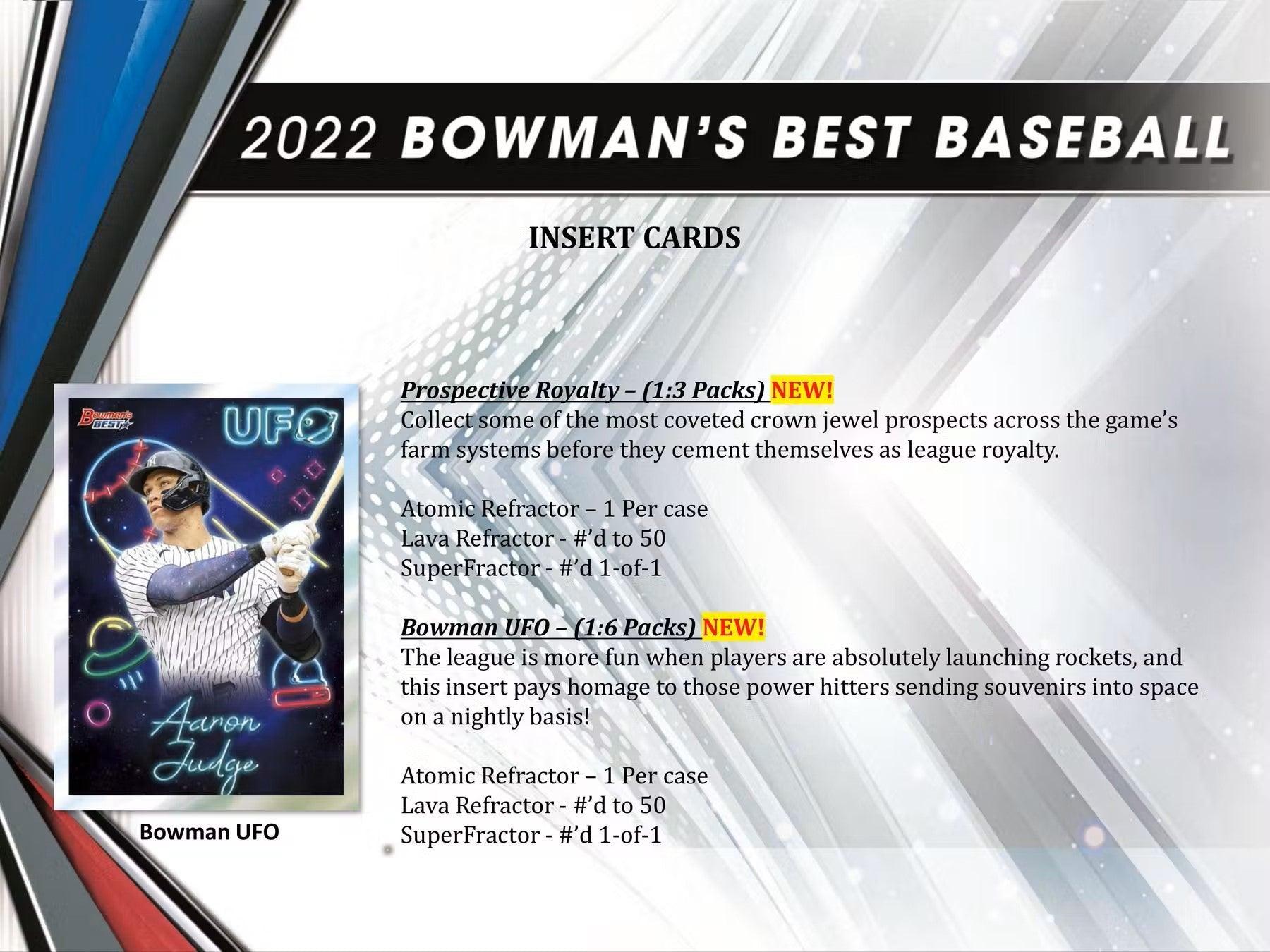 Baseball - 2022 - Bowman's Best - Hobby Box (12 Packs) - Hobby Champion Inc
