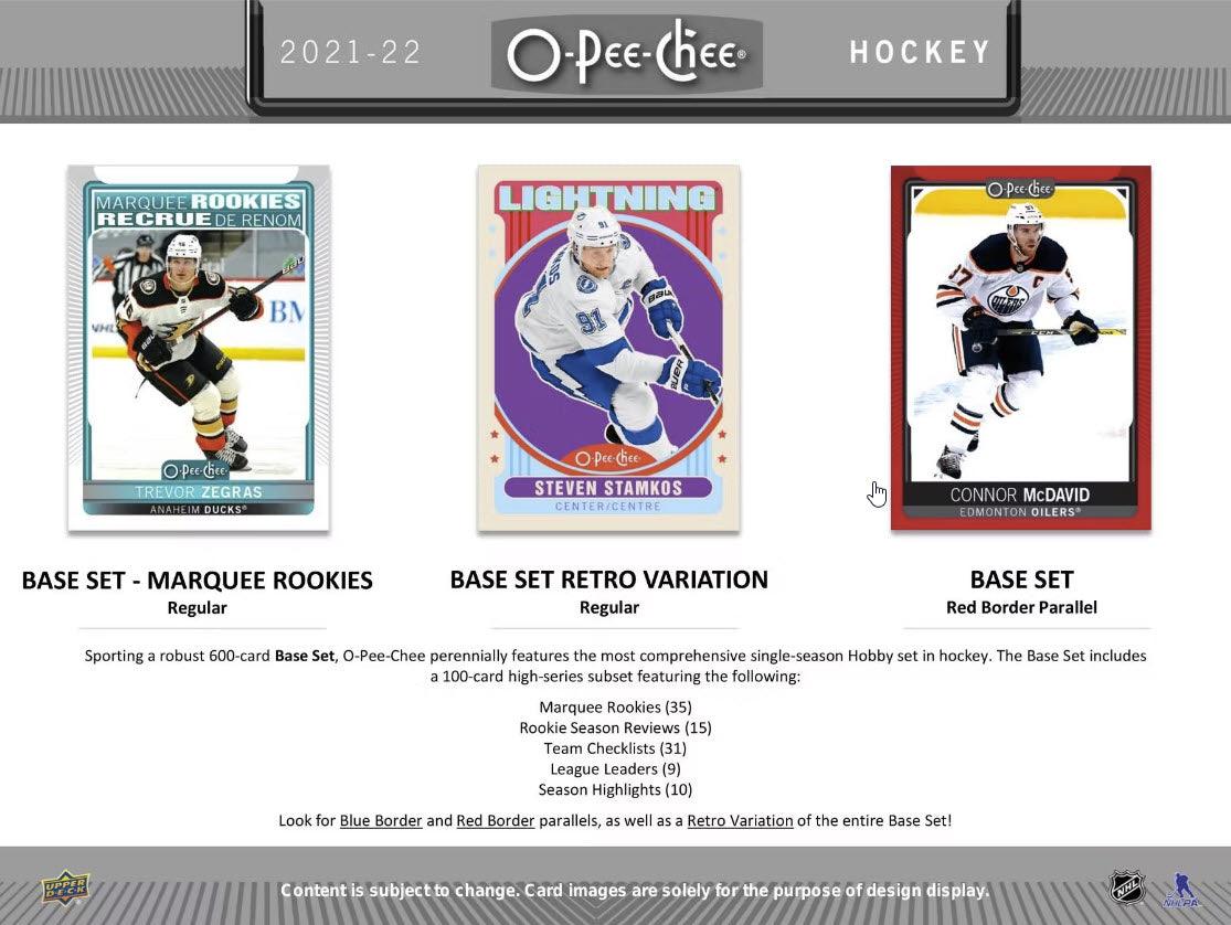 Hockey - 2021/22 - Upper Deck O-Pee-Chee - Blaster Box (9 Packs) - Hobby Champion Inc