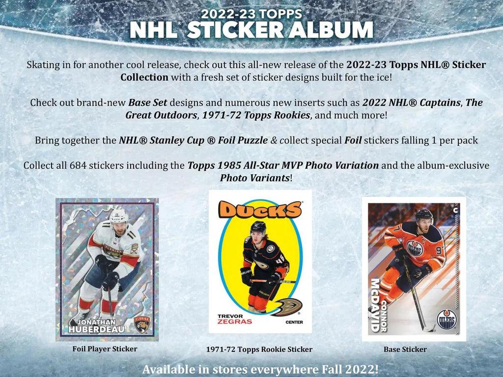 Hockey - 2022/23 - Topps - NHL Sticker Album (With 10 Stickers) - Hobby Champion Inc