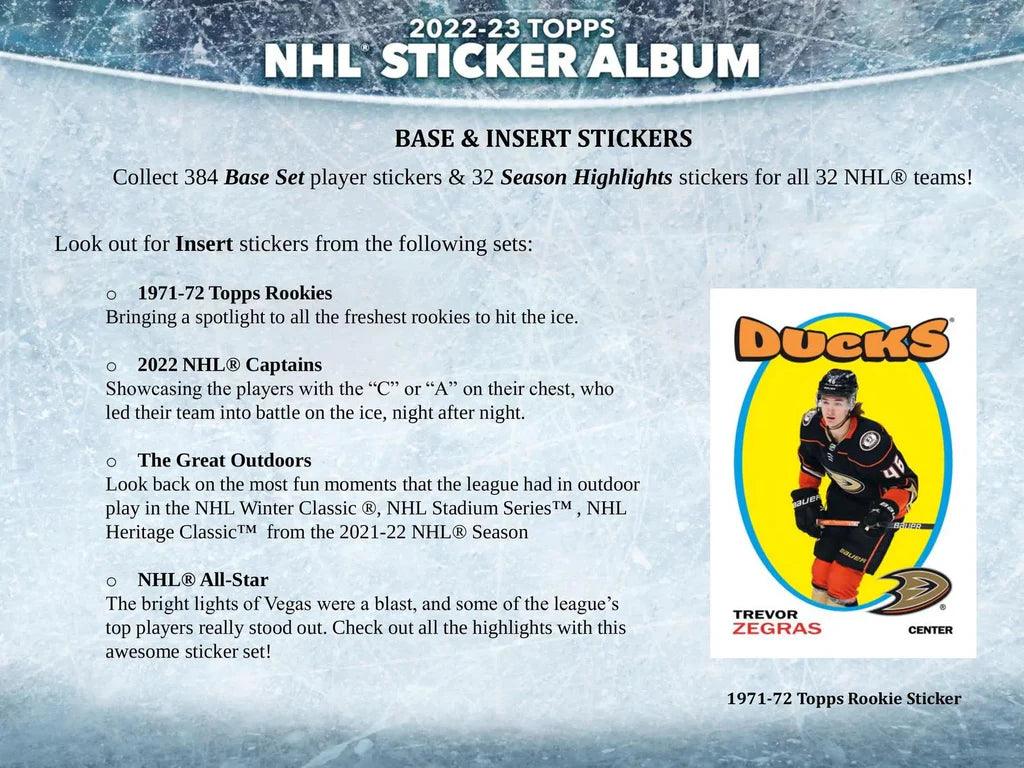 Hockey - 2022/23 - Topps - NHL Sticker Album (With 10 Stickers) - Hobby Champion Inc