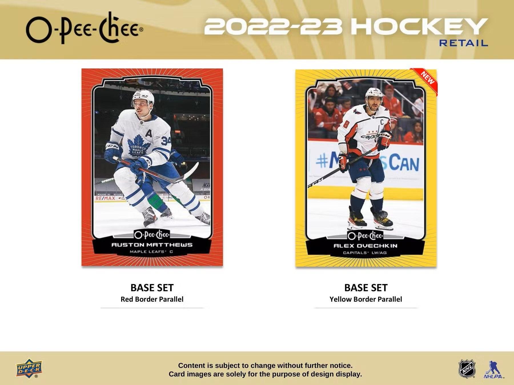 Hockey - 2022/23 - Upper Deck O-Pee-Chee - Retail Pack (8 Cards) - Hobby Champion Inc